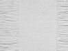 Poduszka podłogowa bawełniana ⌀ 50 cm biała OULAD_830744