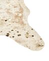 Faux Cowhide Area Rug with Spots 150 x 200 cm Beige with Gold BOGONG_913335