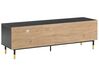 TV Stand Black with Light Wood ABILEN_791839