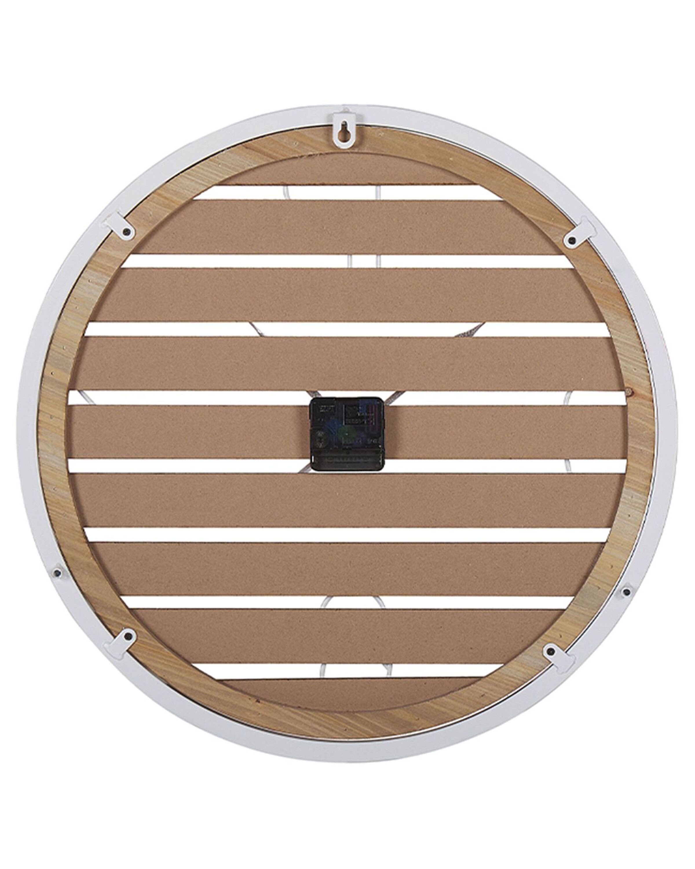 Zegar ścienny ø 50 cm ciemne drewno ARRIAGA