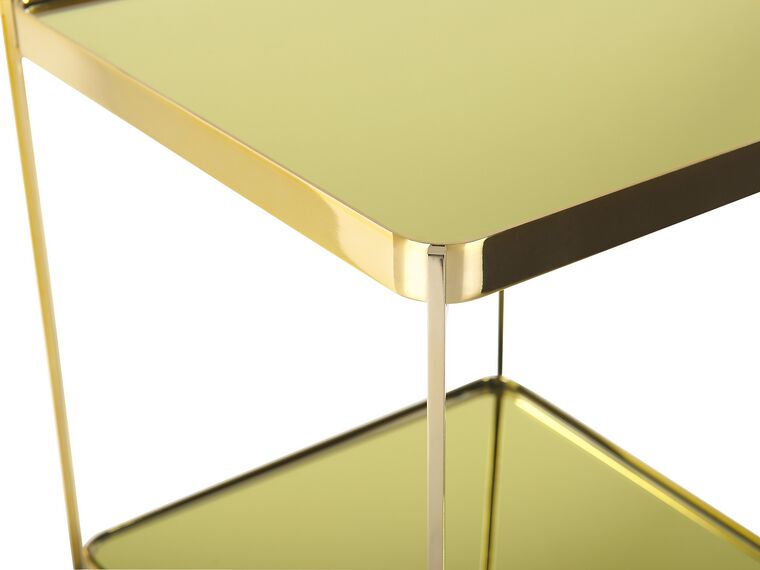 Side Table Gold ALSEA Small Beliani.co.uk