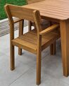 Zestaw 2 krzeseł ogrodowych drewno akacjowe FORNELLI_885982