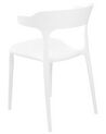 Sada 4 jídelních židlí bílé GUBBIO_844318