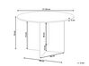Eettafel hout lichtbruin ⌀ 120 cm CORAIL_899249