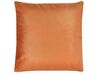 2 welurowe poduszki dekoracyjne 45 x 45 cm pomarańczowe CEROPEGIA_810851