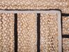 Teppich Jute-Baumwolle schwarz/beige 140 x 200 cm KARADONA_877637