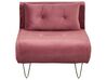 Sofa Set Samtstoff rosa 3-Sitzer VESTFOLD _851640