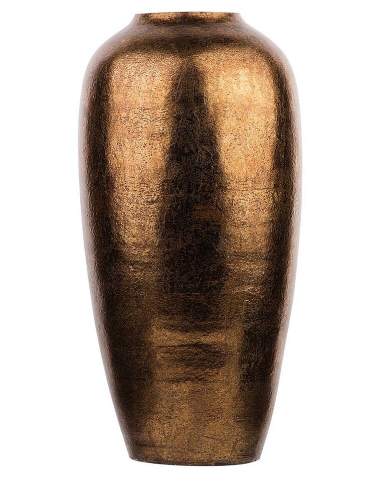 Vaso decorativo terracotta oro lucido LORCA_722699