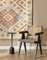 Wooden Chair with Rattan Braid Light Wood and Black WESTBROOK_882891