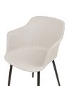 Set of 2 Fabric Dining Chairs Light Beige ELIM_883583