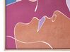 Abstrakt indrammet lærredsmaleri 63 x 93 cm flerfarvet FASANO_891194