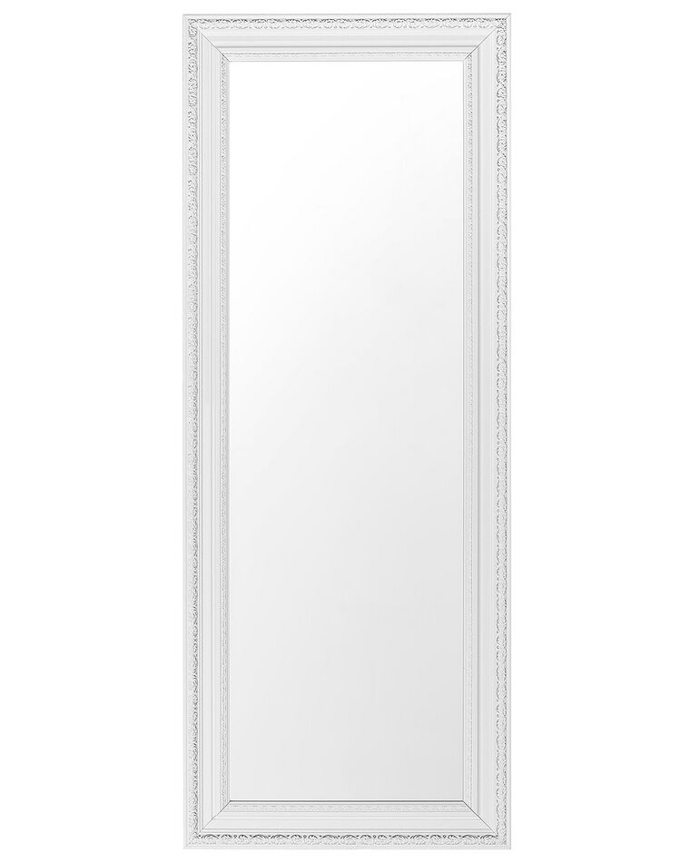 Specchio da parete in color bianco/argento 50 x 130 cm VERTOU_712813