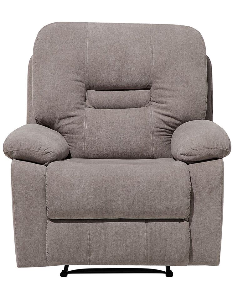 Fabric Manual Recliner Chair Taupe Beige BERGEN_710740