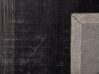 Viskózový koberec 200 x 200 cm čierna/sivá ERCIS_710225