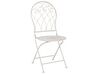 Conjunto de 2 cadeiras de jardim em metal branco STIFFE _856127