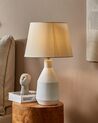 Keramická stolní lampa bílá LAMBRE_878598
