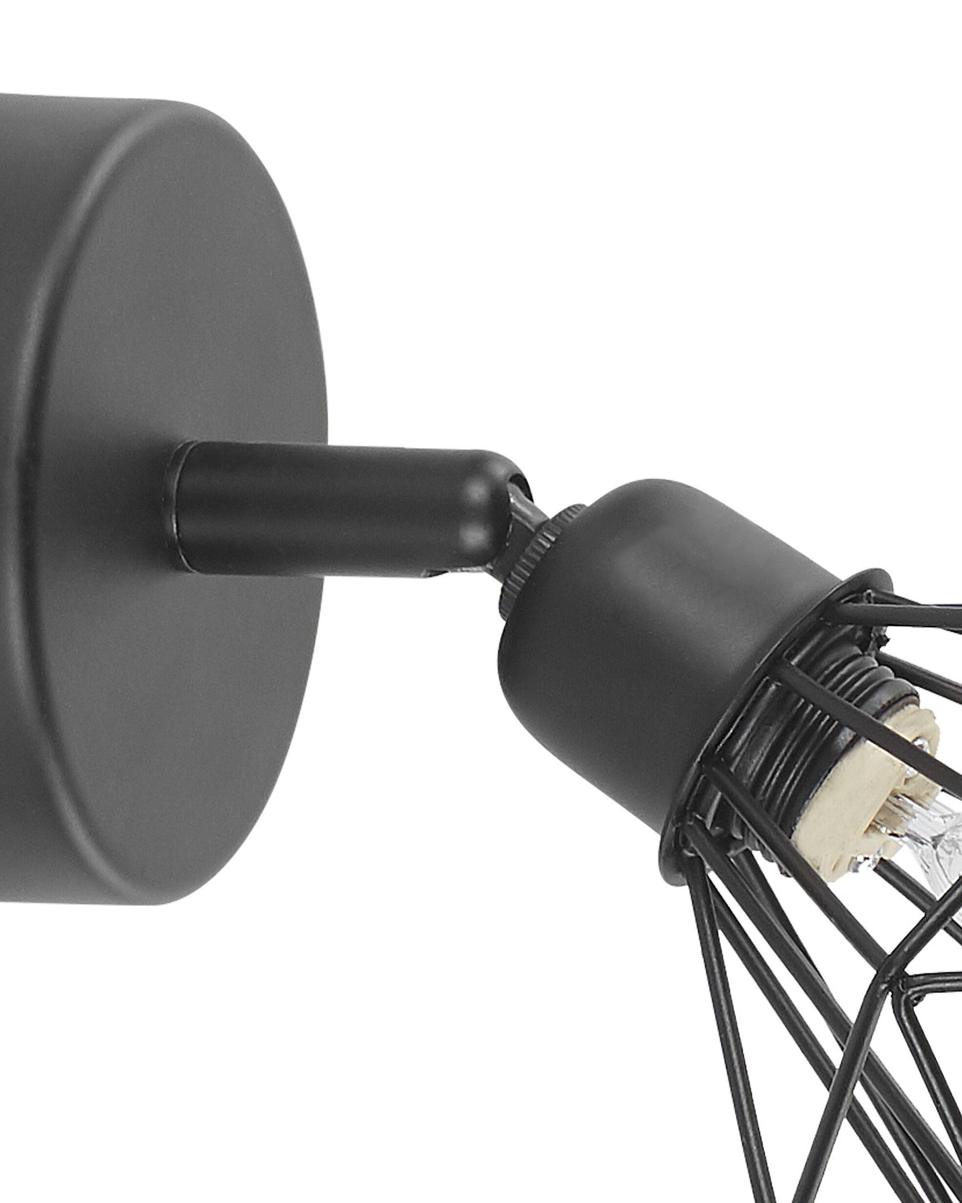 Zestaw 2 lamp ściennych czarny ERMA