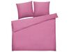 Conjunto de capas edredão em algodão acetinado rosa 200 x 220 cm HARMONRIDGE_815050