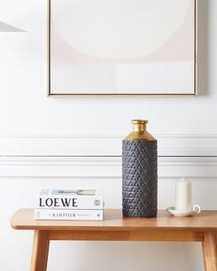 Koristemaljakko keraaminen musta/kulta 39 cm ARSIN Koristemaljakko keraaminen musta/kulta 39 cm ARSIN