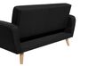 2 Seater Fabric Sofa Bed Black FLORLI_704103