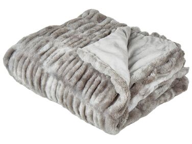 Sengetæppe til seng 150 x 200 cm grå MACODES
