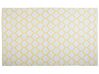 Outdoor Teppich gelb 160 x 230 cm marokkanisches Muster zweiseitig Kurzflor AKSU_733426