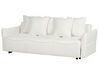 Boucle Sofa Bed with Storage White KRAMA_887855