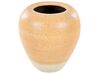 Dekoratívna terakotová váza 34 cm oranžová/béžová SKIONE_850848