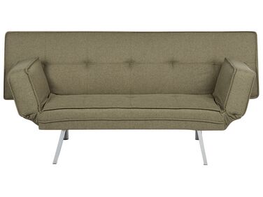 Canapé-lit en tissu vert BRISTOL