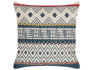 Cotton Cushion Geometric Pattern 50 x 50 cm Multicolour SOUK