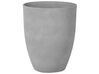 Vaso para plantas em pedra cinzenta 43 x 43 x 52 cm CROTON_692196