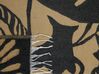 Manta decorativa creme e preta 130 x 170 cm KUDIYA_834804