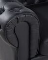 Leather Armchair Black CHESTERFIELD_538625