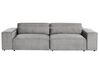 2 Seater Modular Fabric Sofa with Ottoman Grey HELLNAR_911775