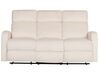Conjunto de sofás 6 lugares eletricamente reclináveis em veludo branco-creme VERDAL_904880