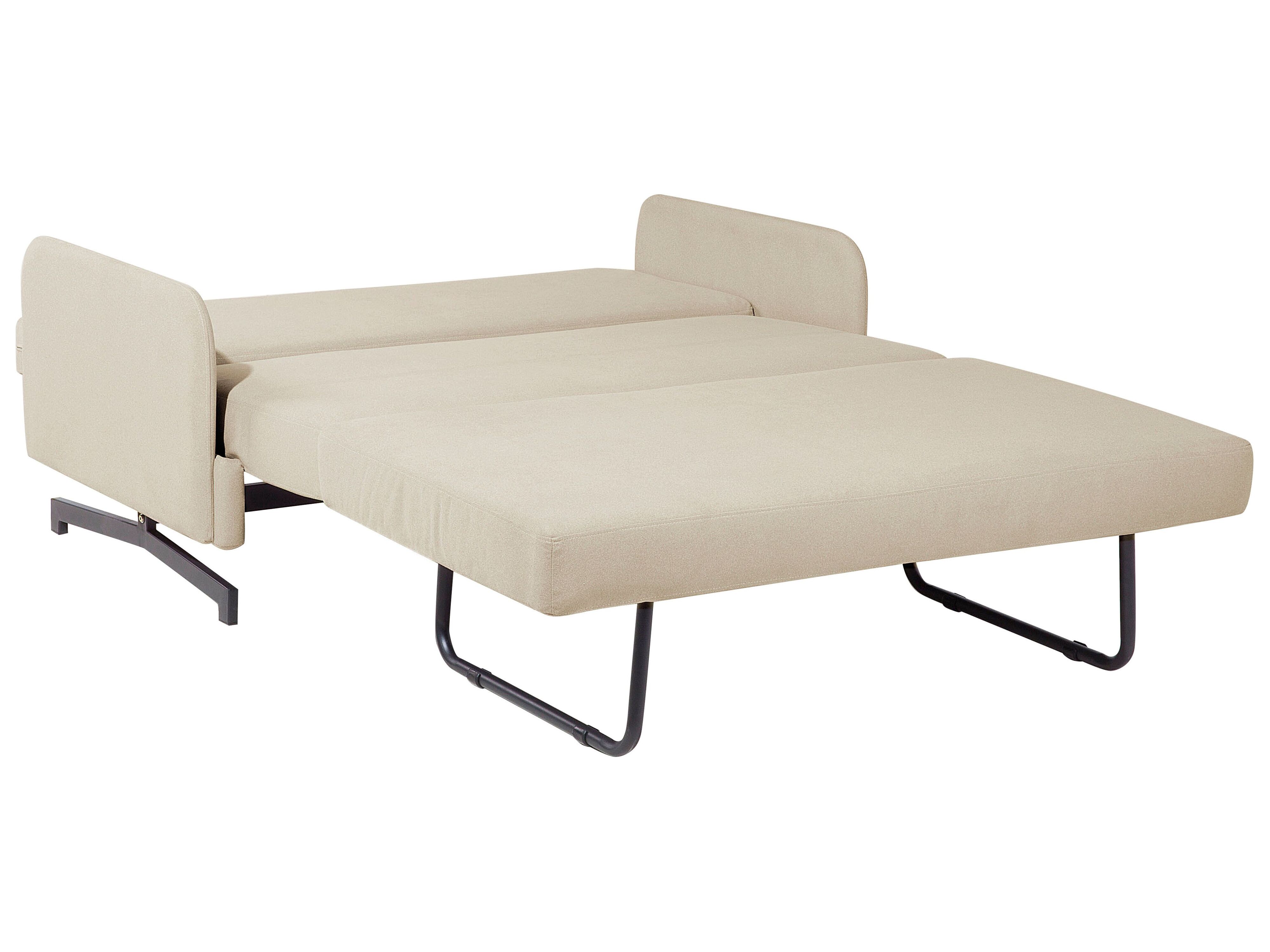 Sofa rozkładana beżowa BELFAST