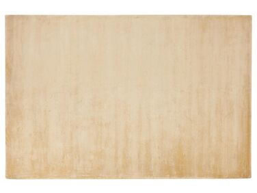 Teppich Viskose sandbeige 140 x 200 cm Kurzflor GESI II