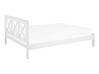 Dřevěná bílá postel 140 x200 cm TANNAY_734420