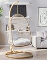 Hanging Chair with Stand Beige ALLERA_803274