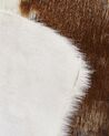 Tapis en fausse fourrure de vache marron et blanche, 60 x 90 cm NAMBUNG_790285