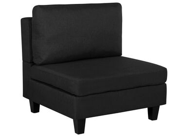 Module fauteuil en tissu noir pour canapé FEVIK