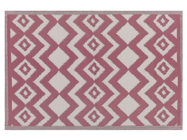 Venkovní koberec 120 x 180 cm růžový DEWAS_766353