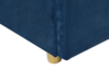 Cama con somier de terciopelo azul marino/dorado 160 x 200 cm VERNOYES_825494