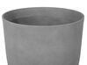 Conjunto de 2 vasos em pedra cinzenta 35 x 35 x 42 cm CROTON_841642