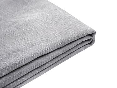 Copritelaio tessuto grigio chiaro 160 x 200 cm per letto FITOU 