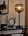 Lampada da tavolo metallo grigio e nero 50 cm TOSNA_825888