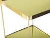 Mesa auxiliar de metal/vidrio templado dorado 41 x 41 cm ALSEA_772078