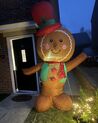 Christmas Inflatable LED Gingerbread Man 240 cm Brown SAVELA_901551