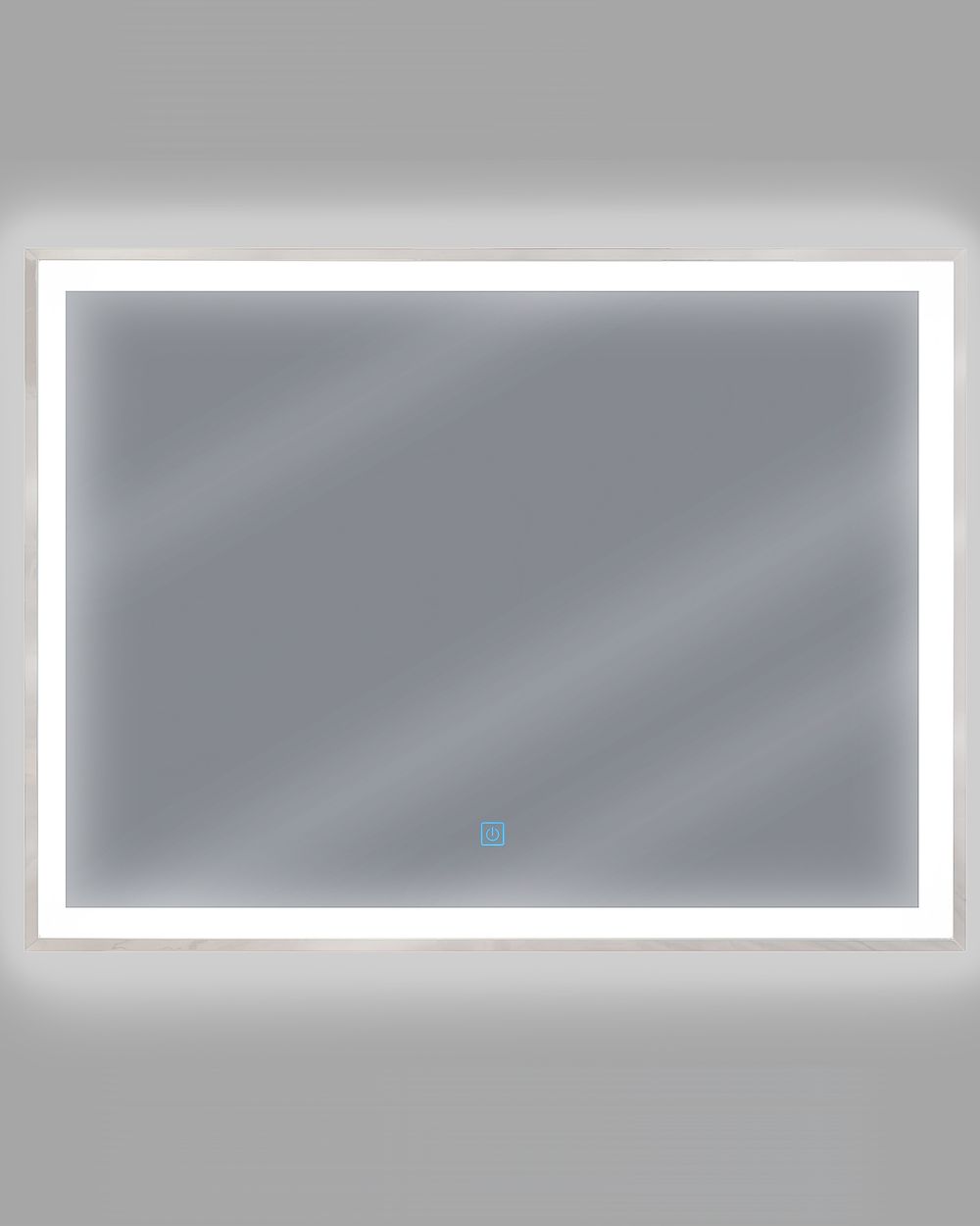 Badspiegel mit LED-Beleuchtung rechteckig 80 x 60 cm ARGENS | Beliani.de