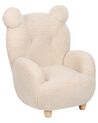 Cadeira para crianças forma de urso creme MELBU_886877